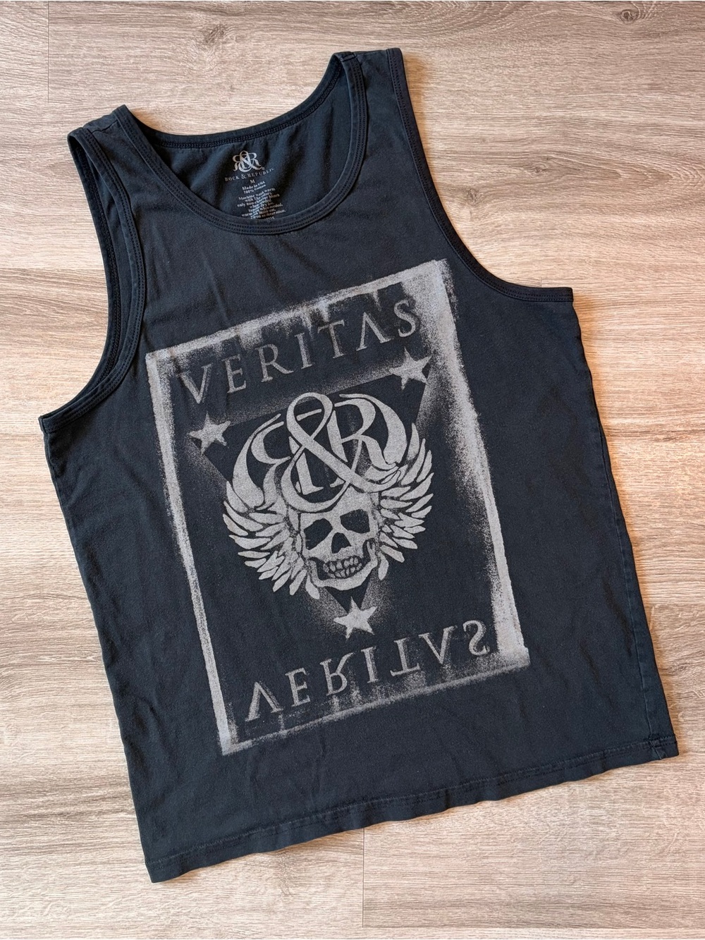 Rock & Republic Veritas black tank top